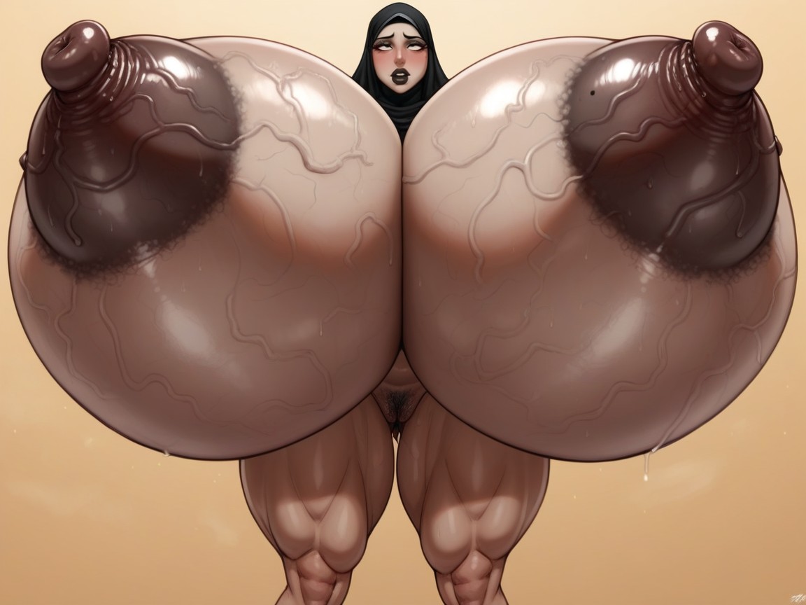 Disney Eyes, Veins On Tits Only, Black Hijab Only Hentai AI Porn