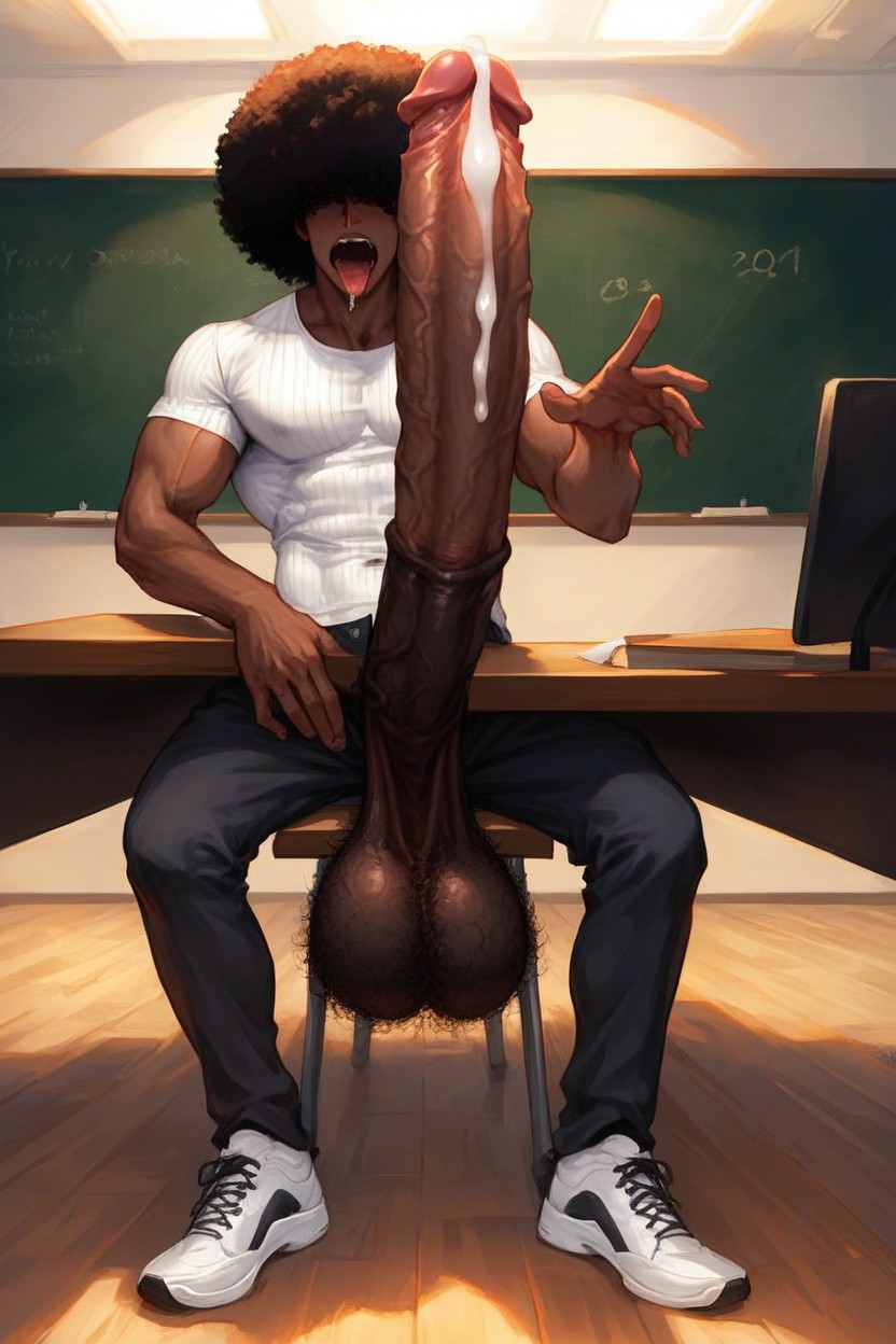 Saggy Balls, Hairy Balls, Maigre Porno IA Gay