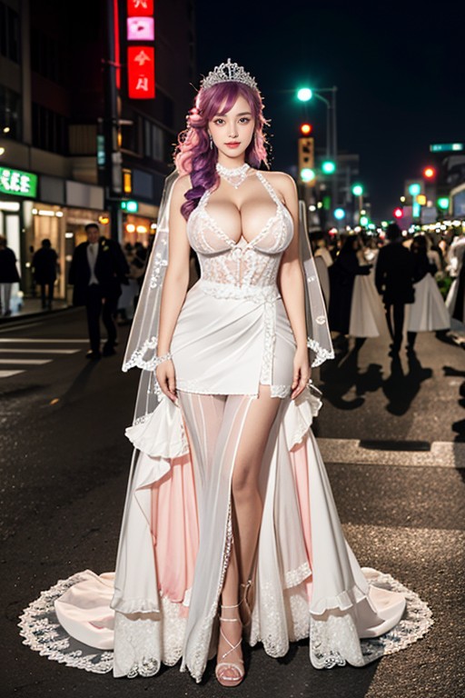 Abs Muscle, Pechos Masivos, Wedding Hairstyles Porno asiático IA