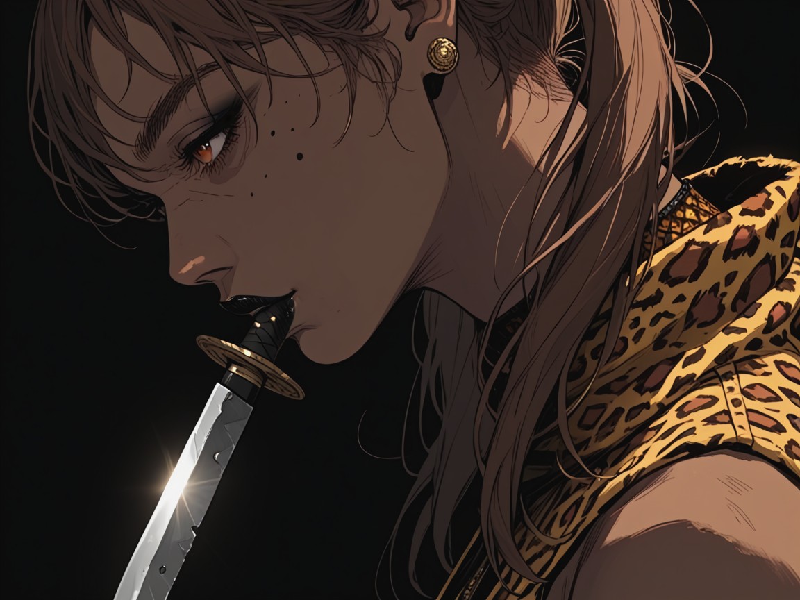 Close Up, Obsidian Jewelry, Small Breasts Hentai AI Porn