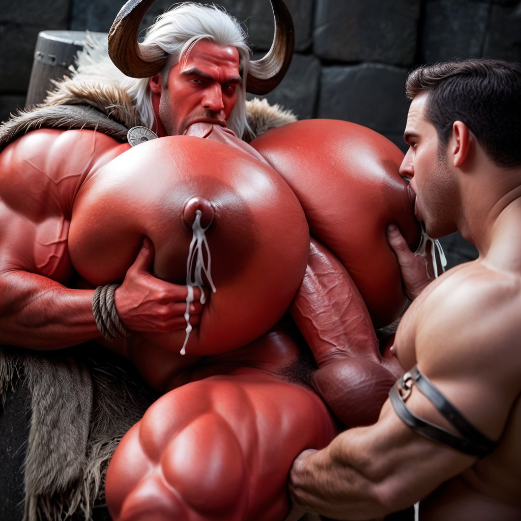 Peau Rouge, Hyper Grabbing Boobs, Hyper Bulky Porno IA Gay