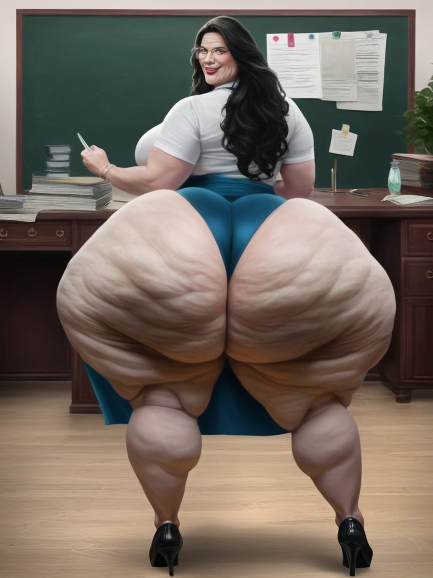 Monster Fake Butt, Lady, Super Thick Thighs AI Porn