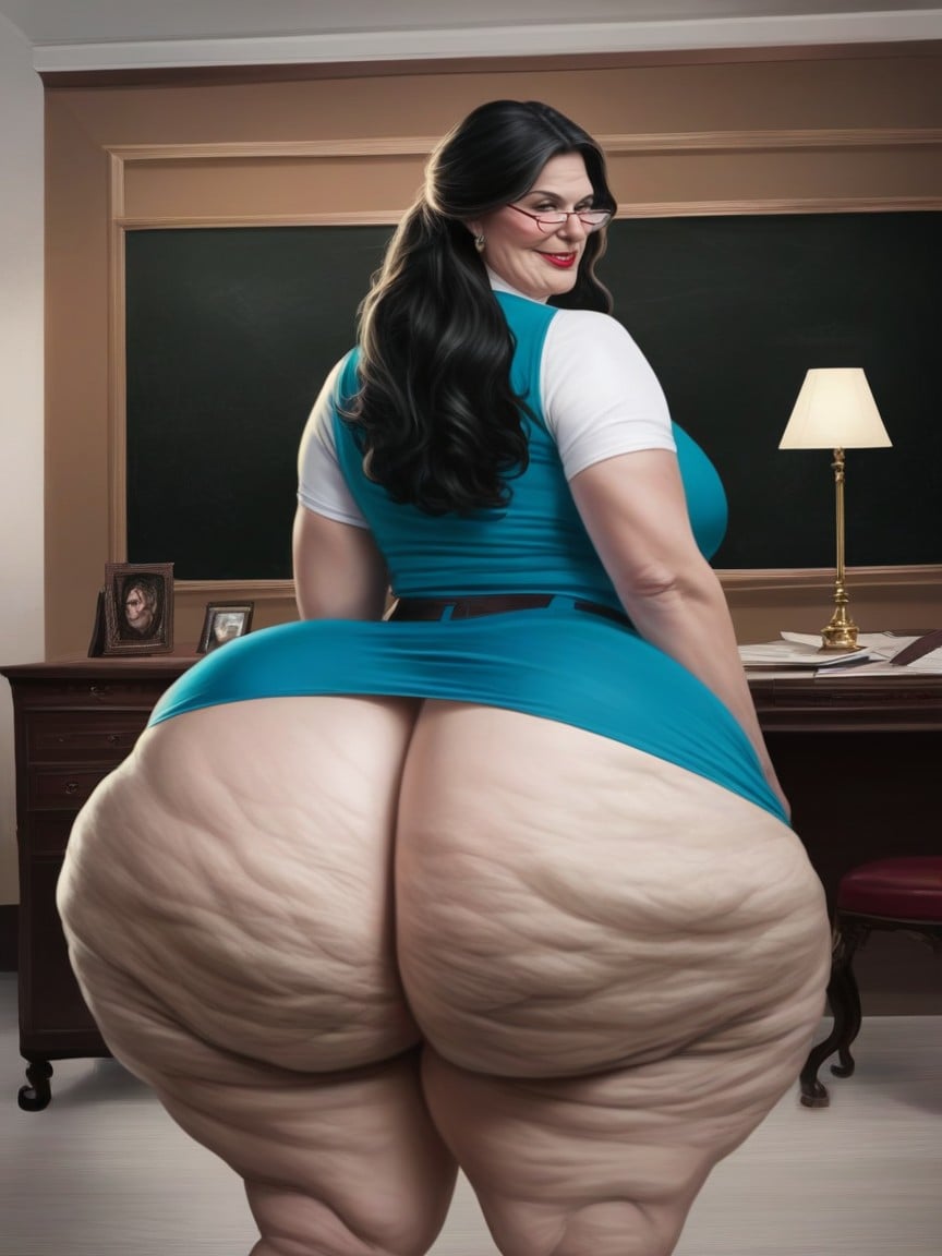 Jewish, Super Thick Thighs, Extremely Large Ass AI Porn