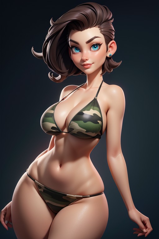 Massive Ass, Head Bald On The Sides, Shaved Bald On The Sides Of Head Hentai AI Porn
