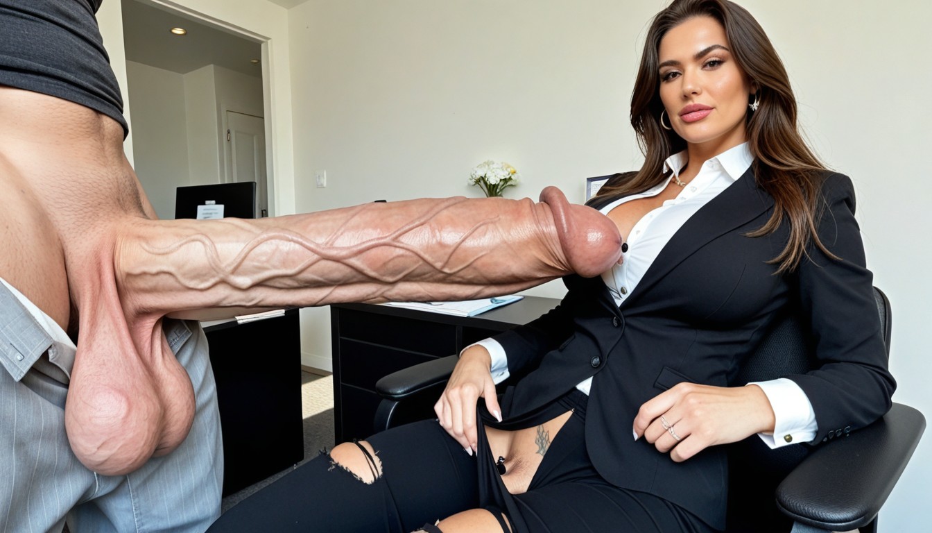 Hyper Black Monster Testicles, Penis, Impossibly Swollen Veins AI Porn