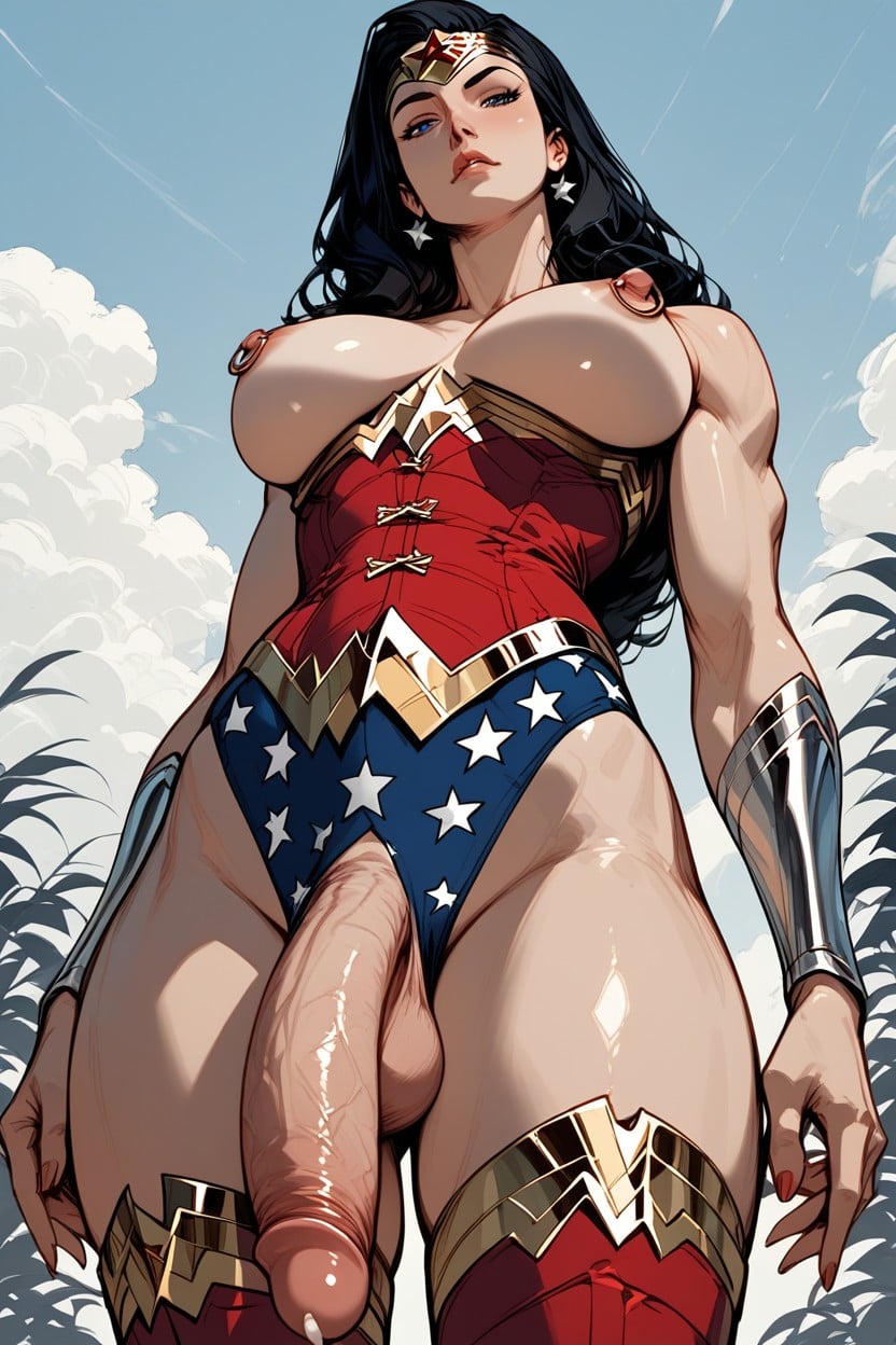 Wide Hips, Outdoors, Wonder Woman Corset Hentai AI Porn
