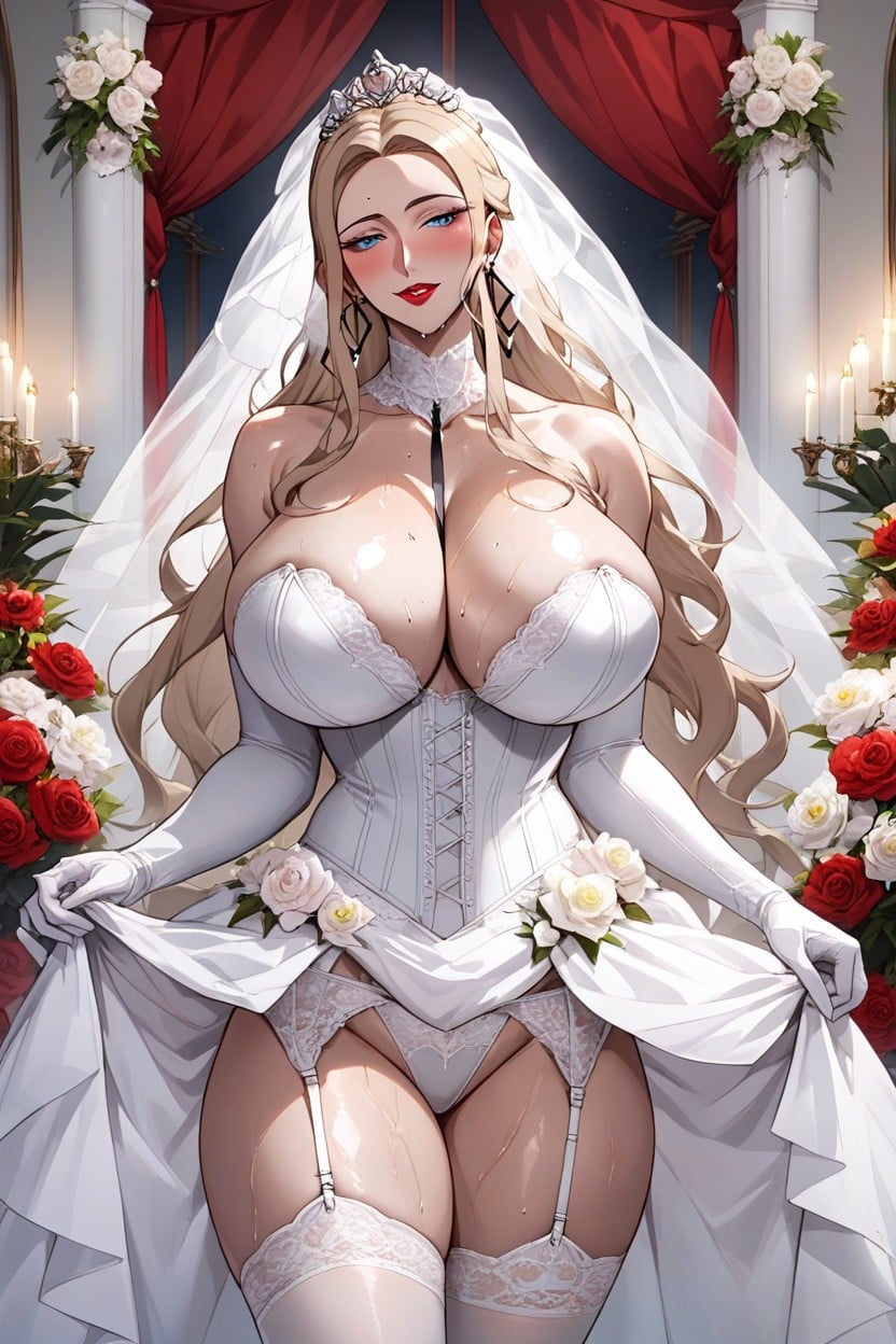 Sweaty Face, Stockings, Milf Hentai AI Porn