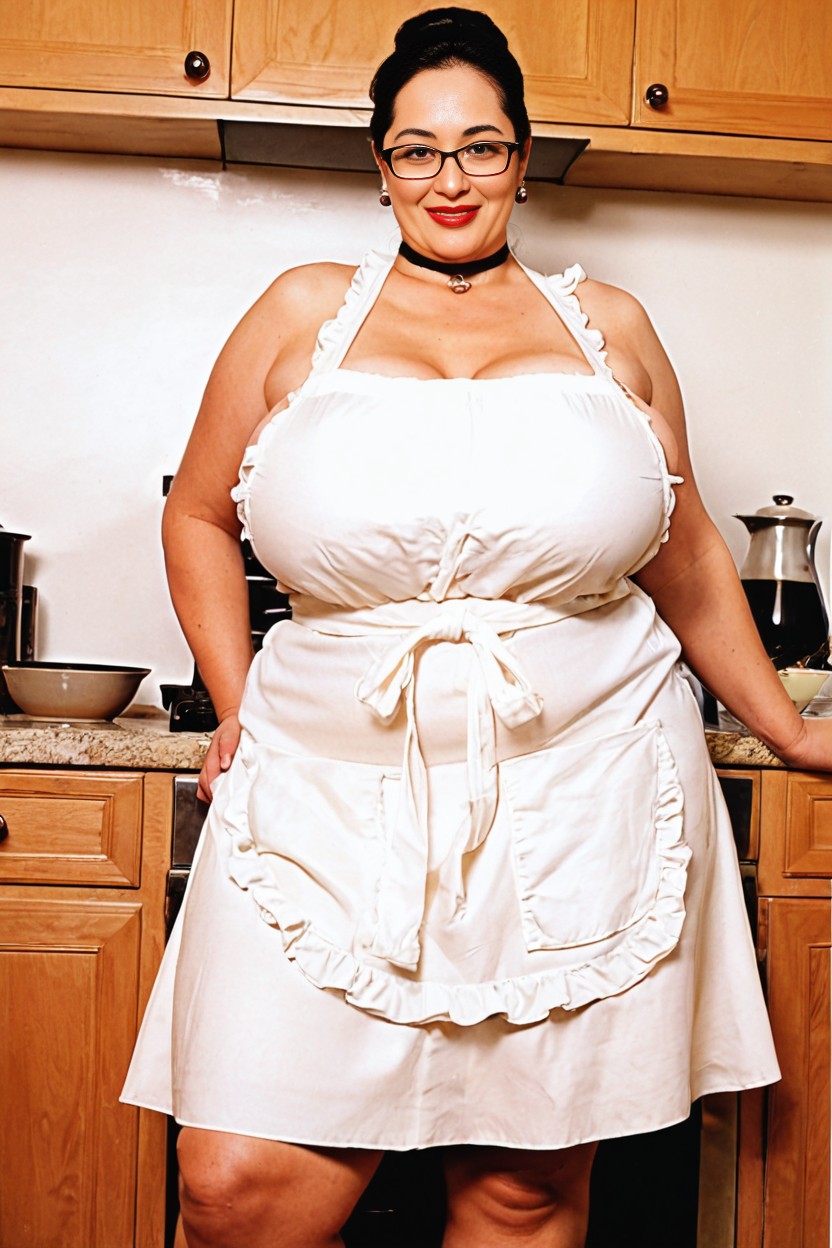 Homely, Entirely Hips Within Frame, Plump Large Lips AI Porn