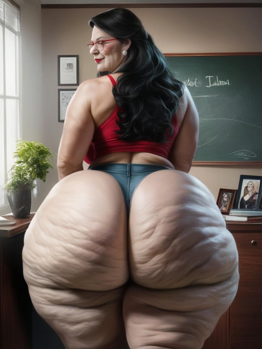 Fat Ass, A Tall Oily Skin, Ssbbw Massive Fake Booty AI Porn