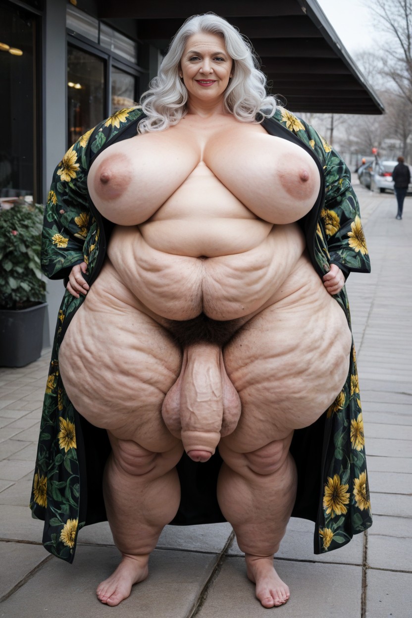 Walking In Park, Fat Saggy Arms, Extremely Fat Obese Body Porno IA