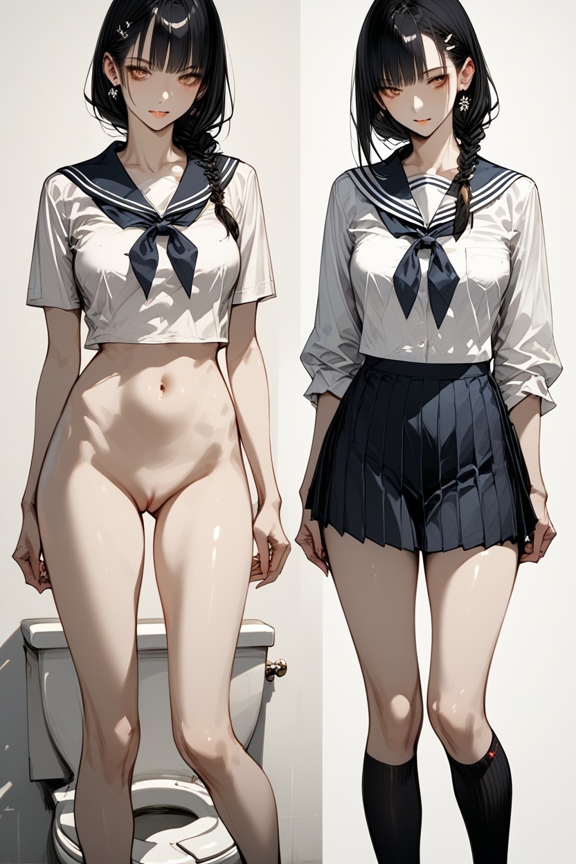 Mary Janes, Different Pose, Side Hentai AI Porn