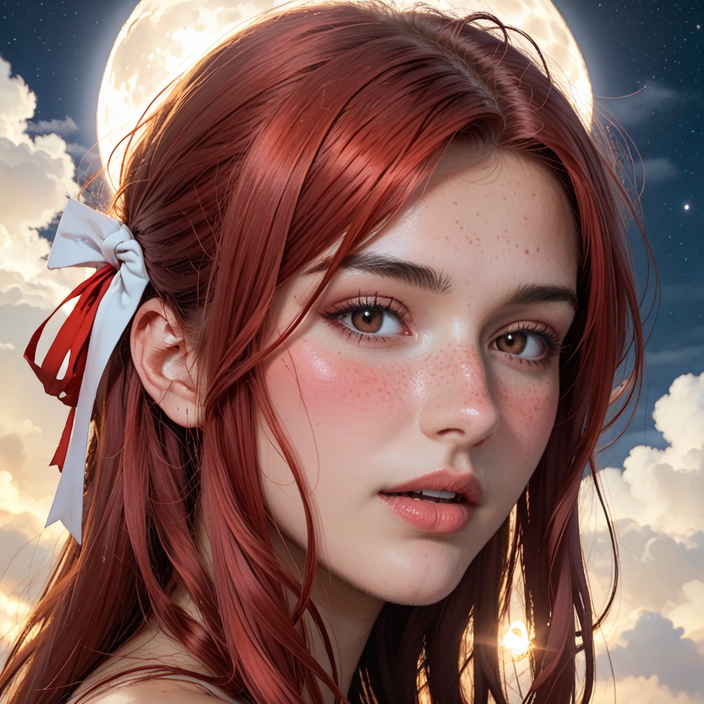 Portrait, Head And Shoulders Only, Bubbly AI Porn