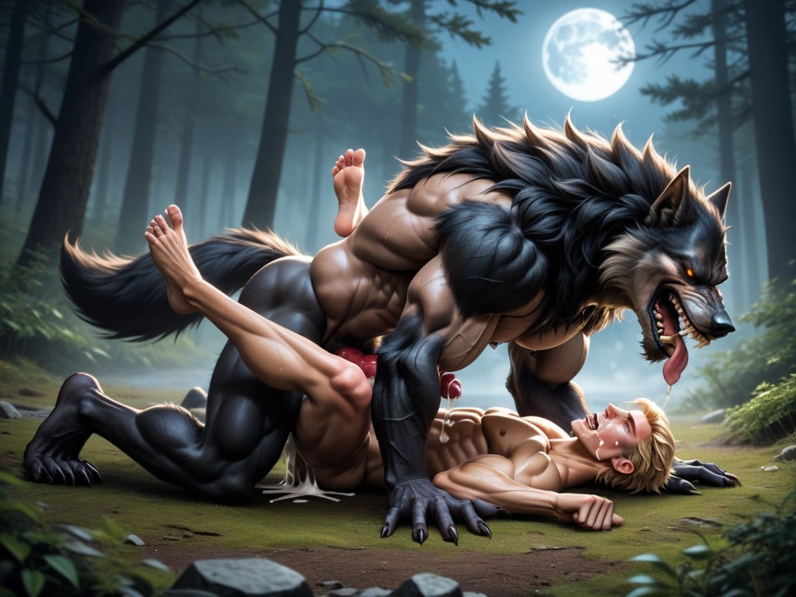 Maigre, Hairy Balls, Both Are Covered In Brown Fur Porno IA Gay