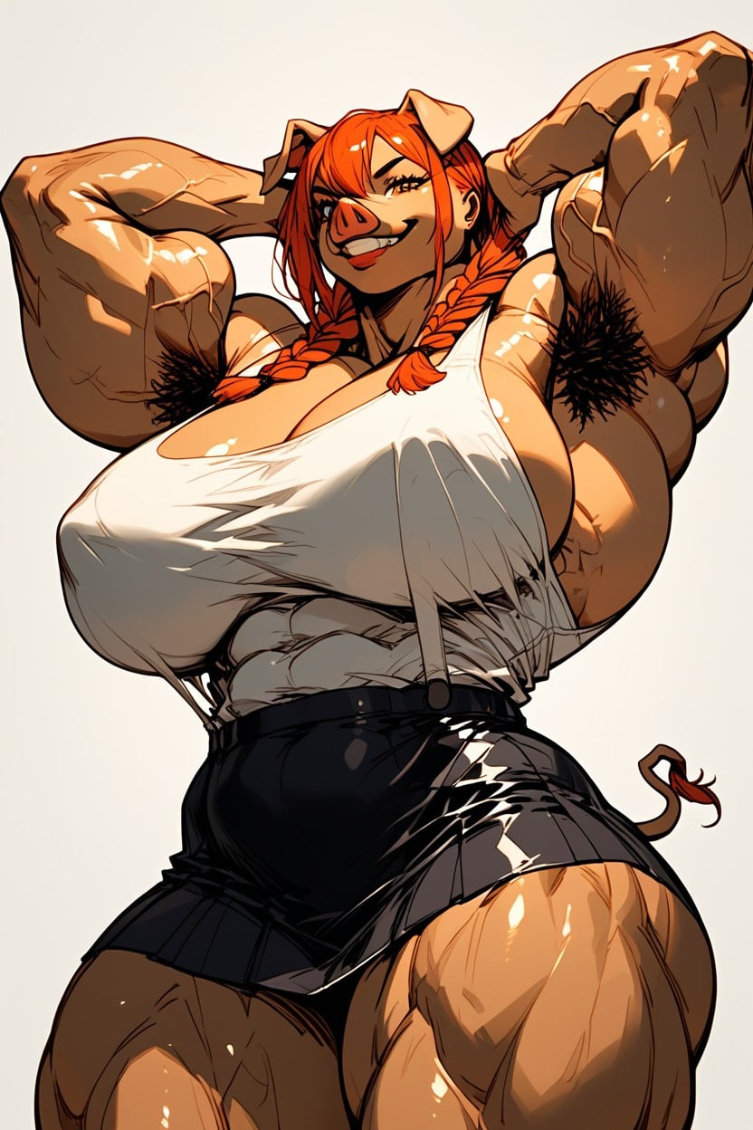De Abajo Hacia Arriba, Muscular Ripped Abs, Lifting Capilar Furry IA