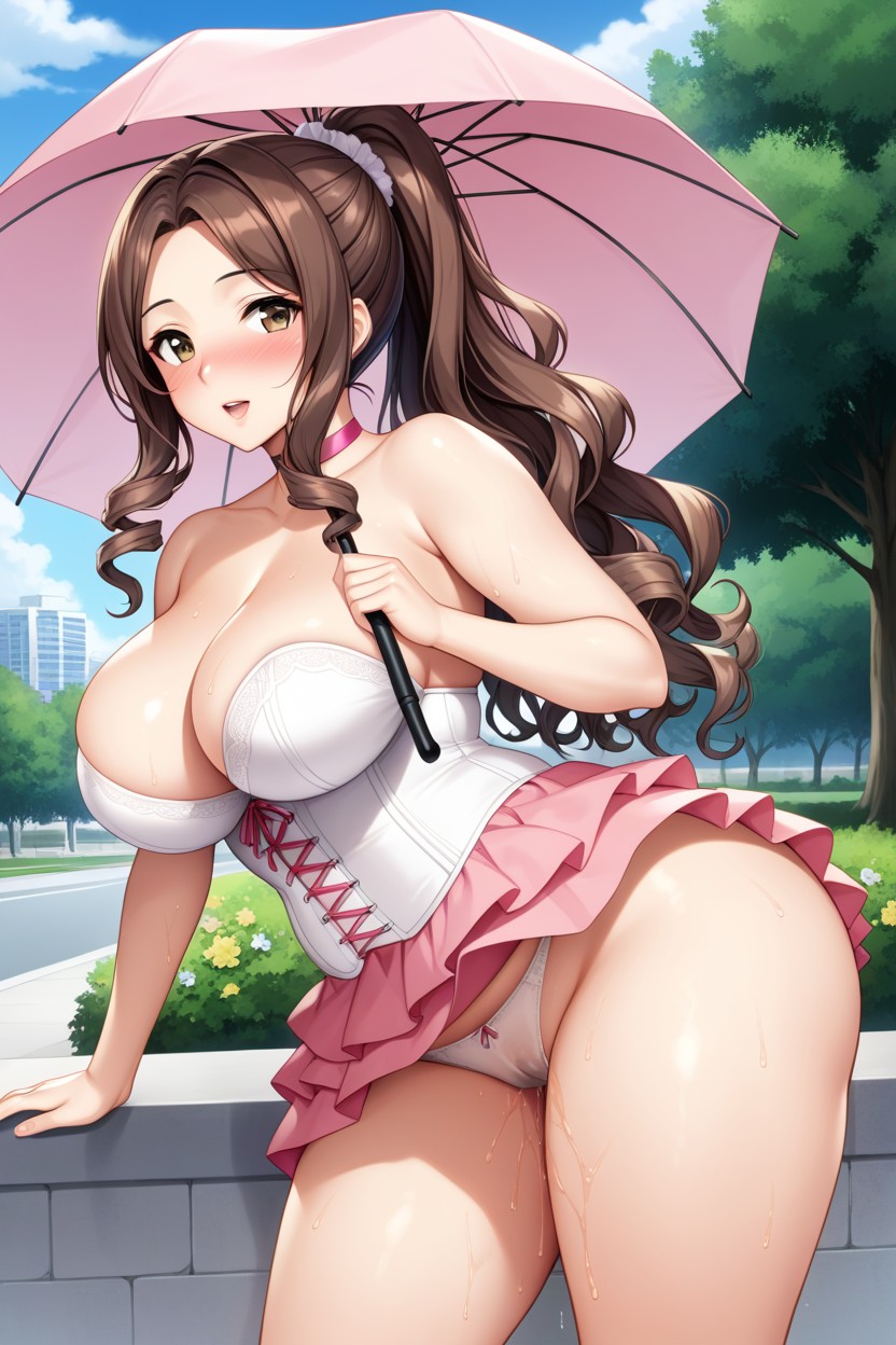 Big Perfect Breast, Bending Over, Flower Hentai AI Porn