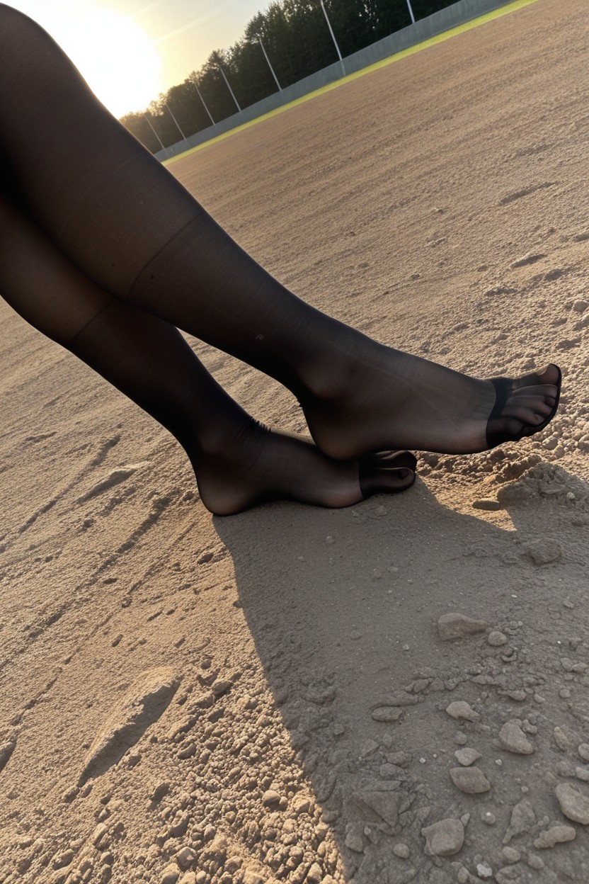 One Foot In The Air, One Foot On The Ground, Foot In Mid Stride AI Porn