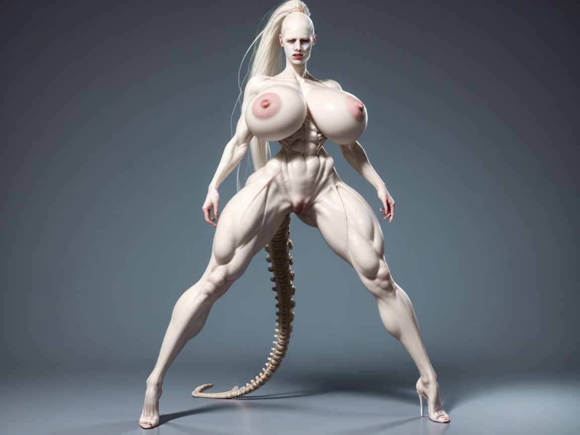 Alien Queen Bodyxenomorph, Fit, Extra Long Hair AI Porn