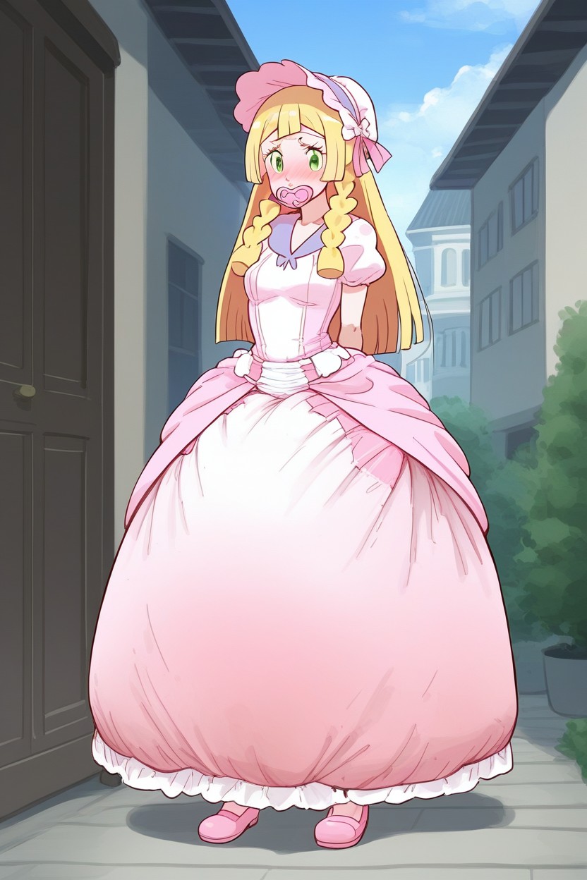 Very Shrt, Standing, Fully Clothed AI Porn