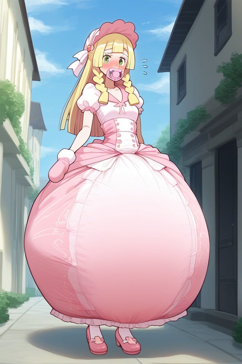 Large Adultpacifier In Mouth, Small Ass, Hourglass Body AI Porn