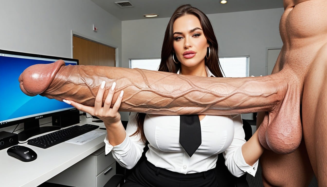 Futanari With Mottled Penis, Penis, Torn Clothes AI Porn