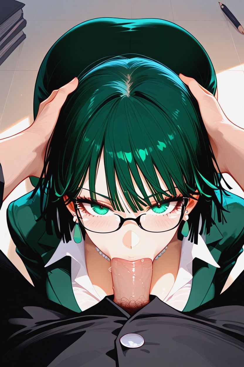 Sitting Low, Hetero, Flushed Cheeks Hentai AI Porn
