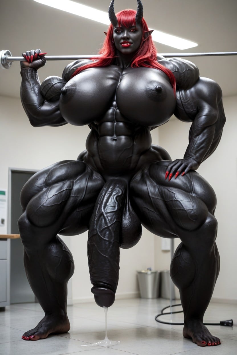 Venom Skin, Thick Thighs, Solo ニューハーフAIポルノ