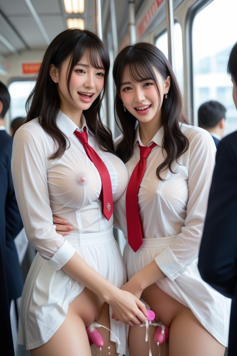笑う, 陰茎オナニー, 18+ アジアのAIポルノ