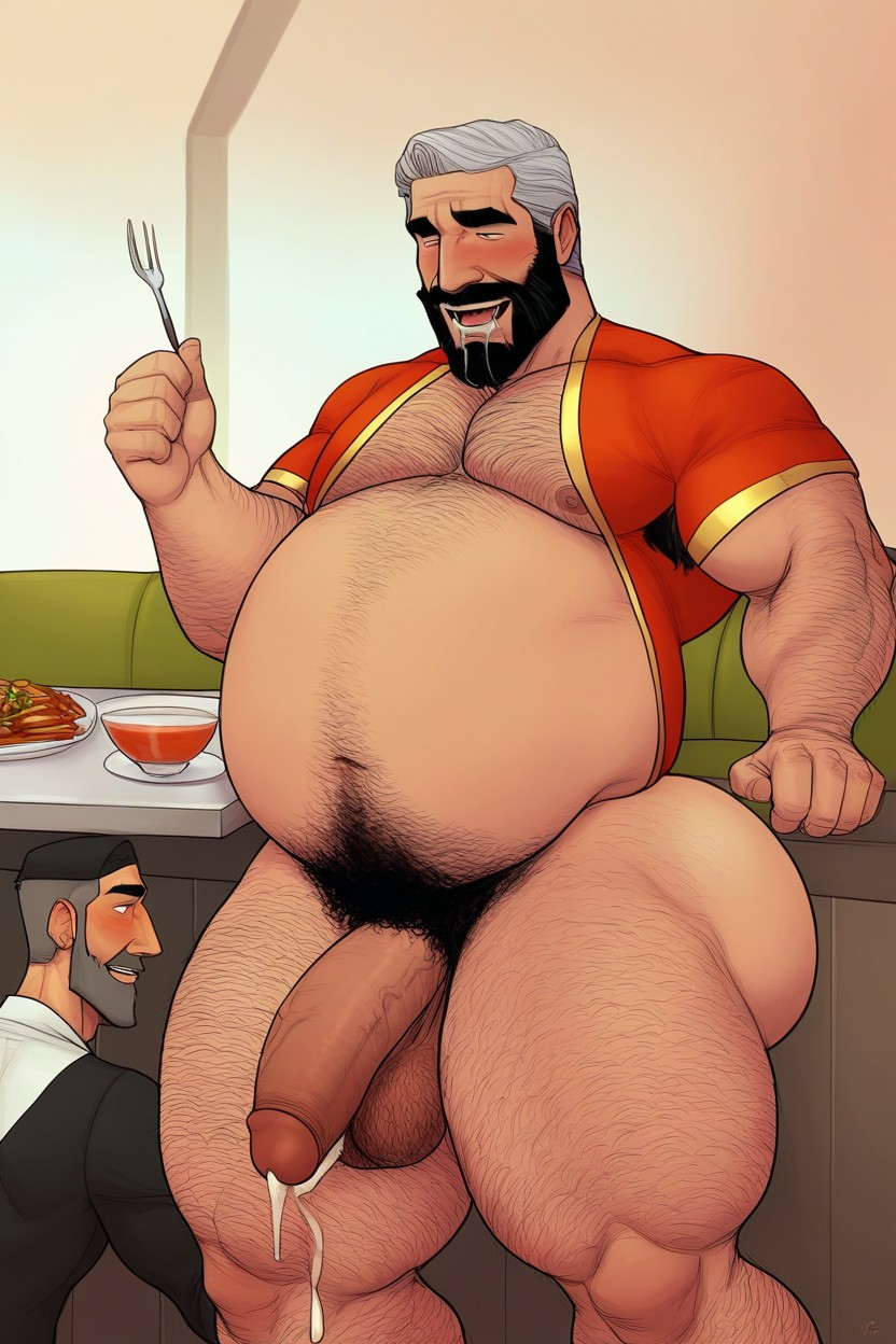 아헤가오, 두꺼운 허벅지, Drooling 게이 AI 포르노