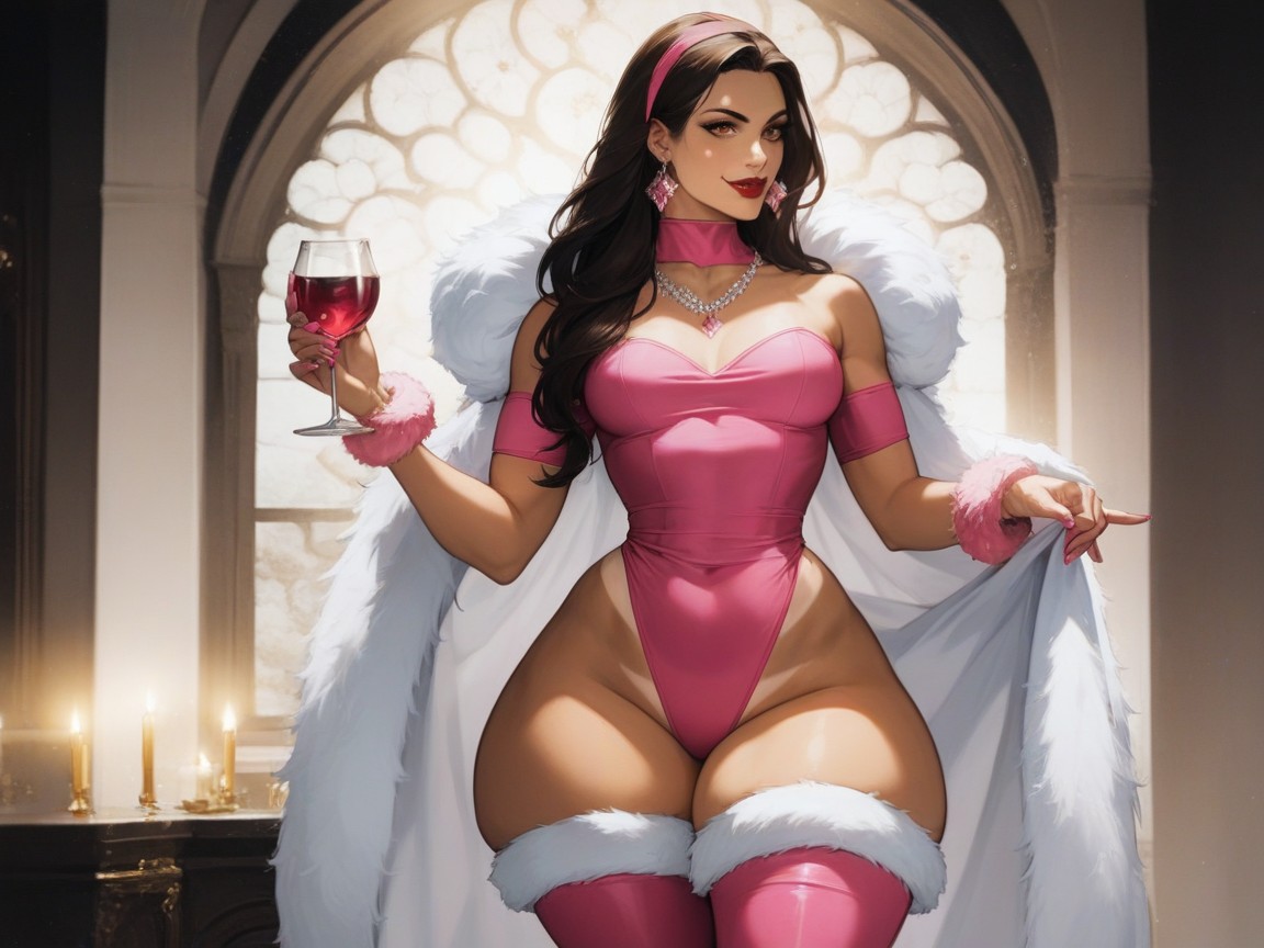 Pretty Diva Face, Modern Setting, Snatched Waist AI Porn