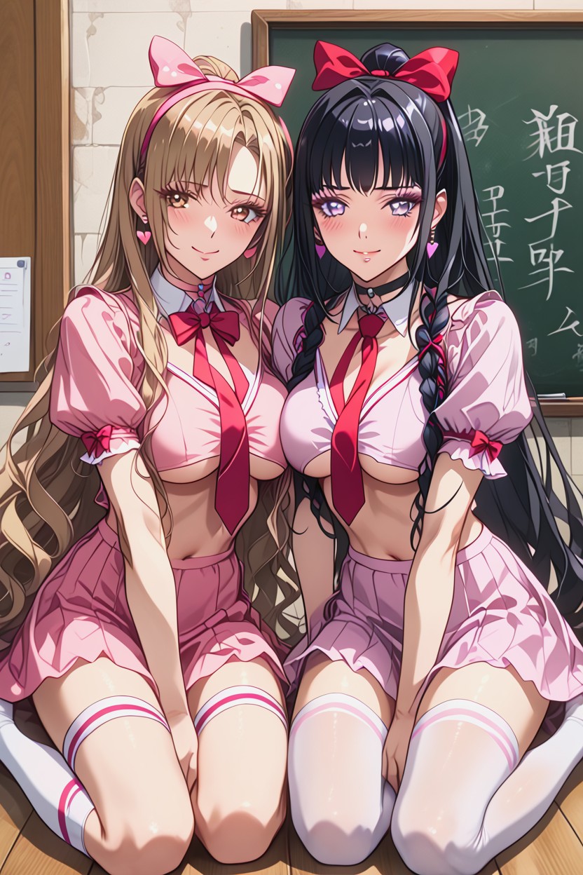Stripe T-back Panties, Small Ass, 25+ Hentai AI Porn