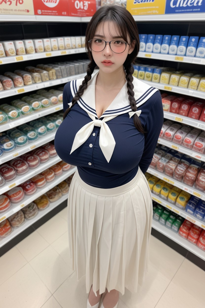 Lip Balm Sheen, Hyper Enormous Colossal Gigantic Massive Breasts, Pechos Masivos Porno asiático IA