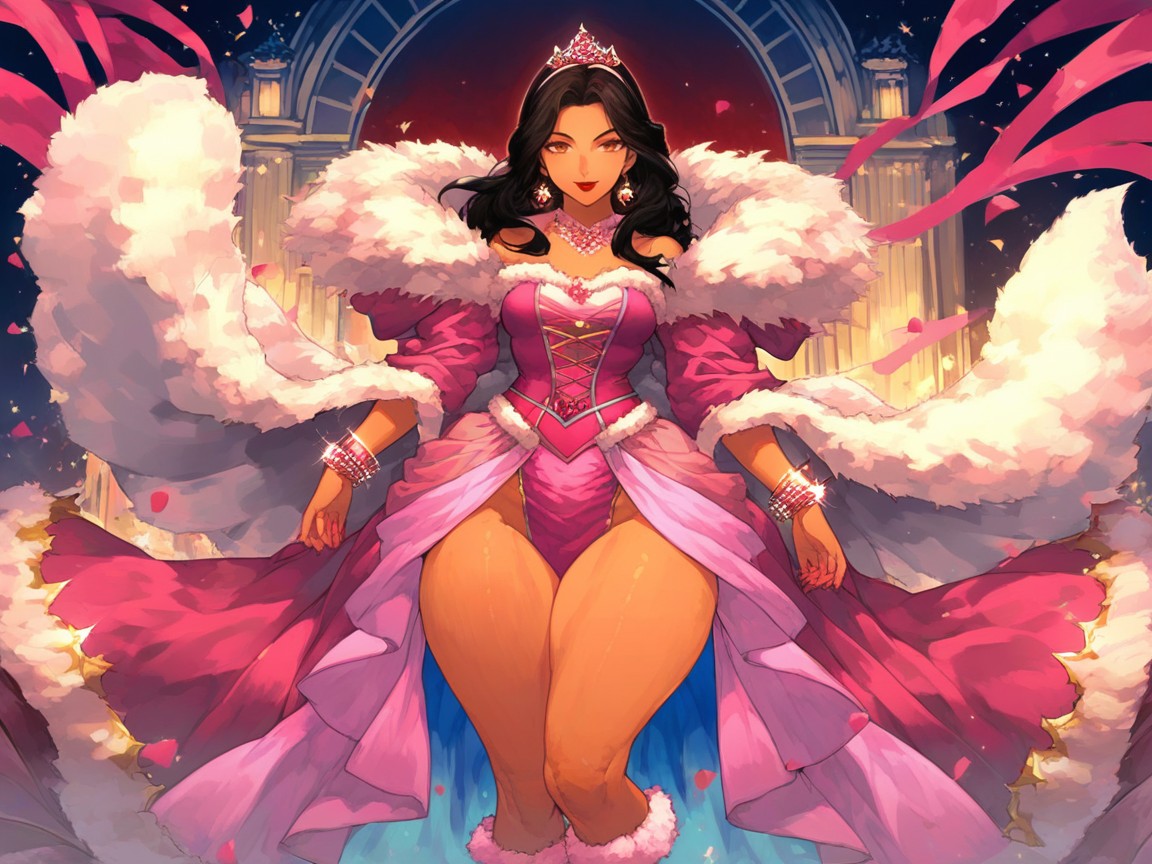 Princess, One Latina Woman, Pretty Diva Face Hentai AI Porn