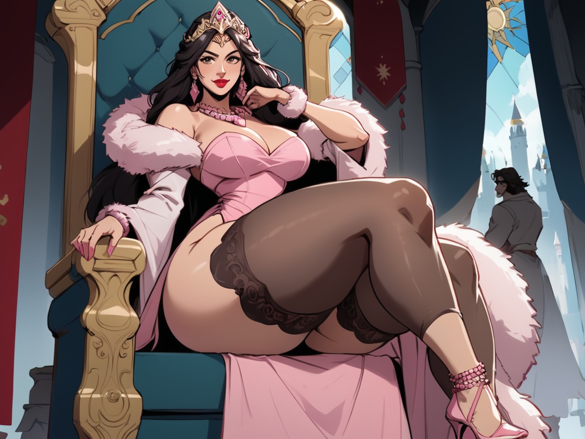 Afterimage, One Latina Woman, Castle Location Hentai AI Porn
