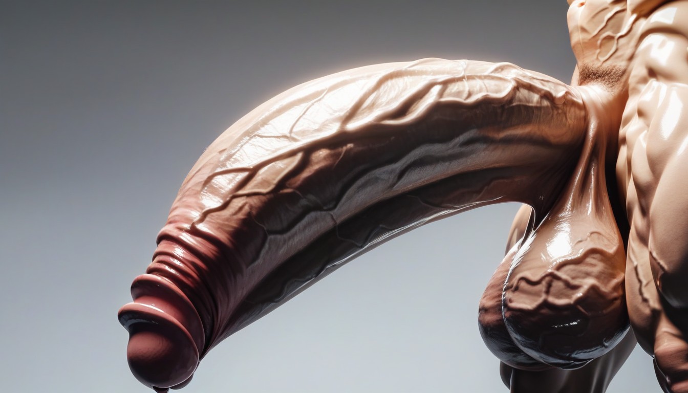 Hyper Girthy, Ultradetailed Render, Realistic Glans And Cock Head AI Porn