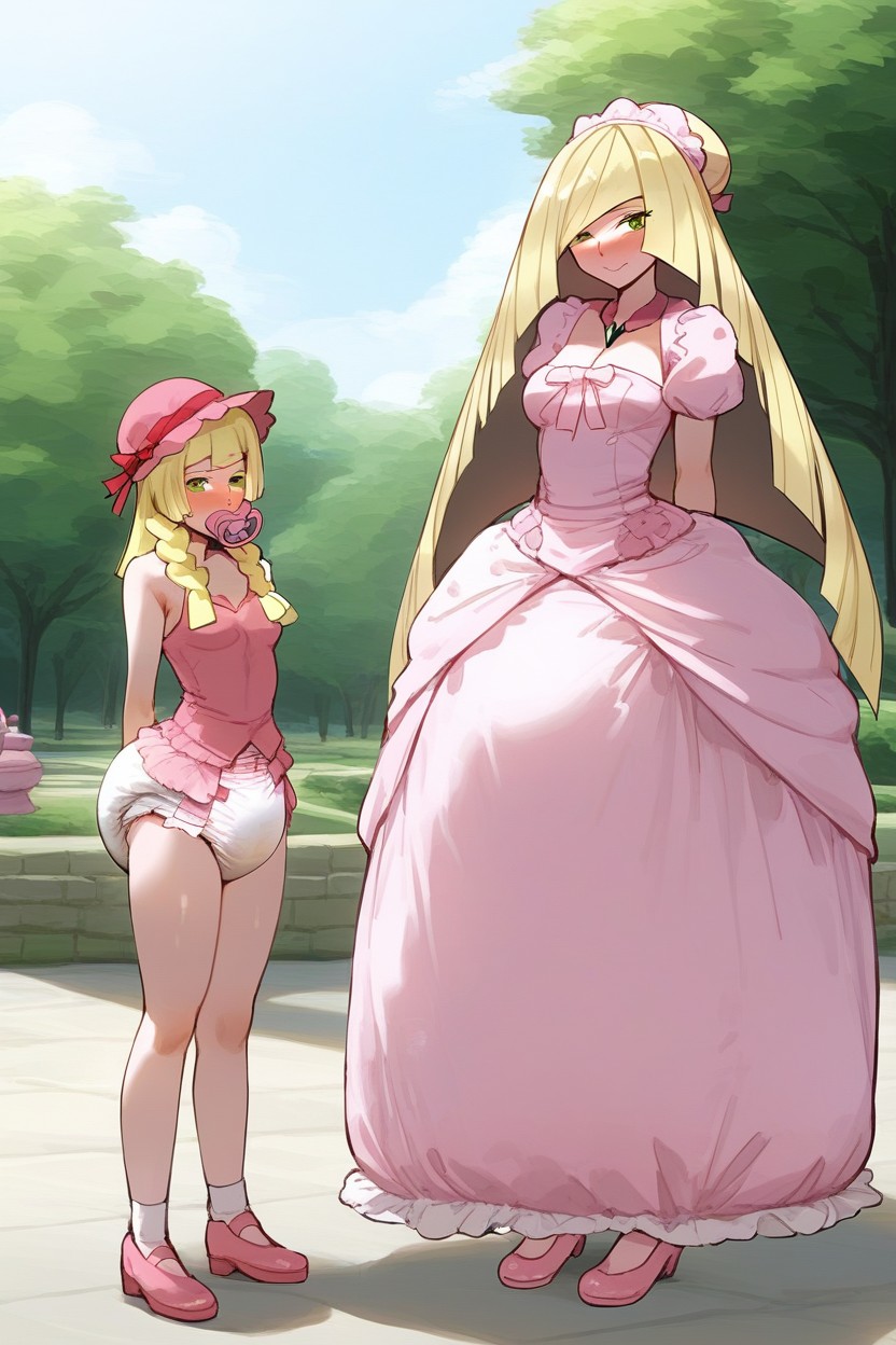 プロポーション, 小さな, Princess Outfit AI Porn