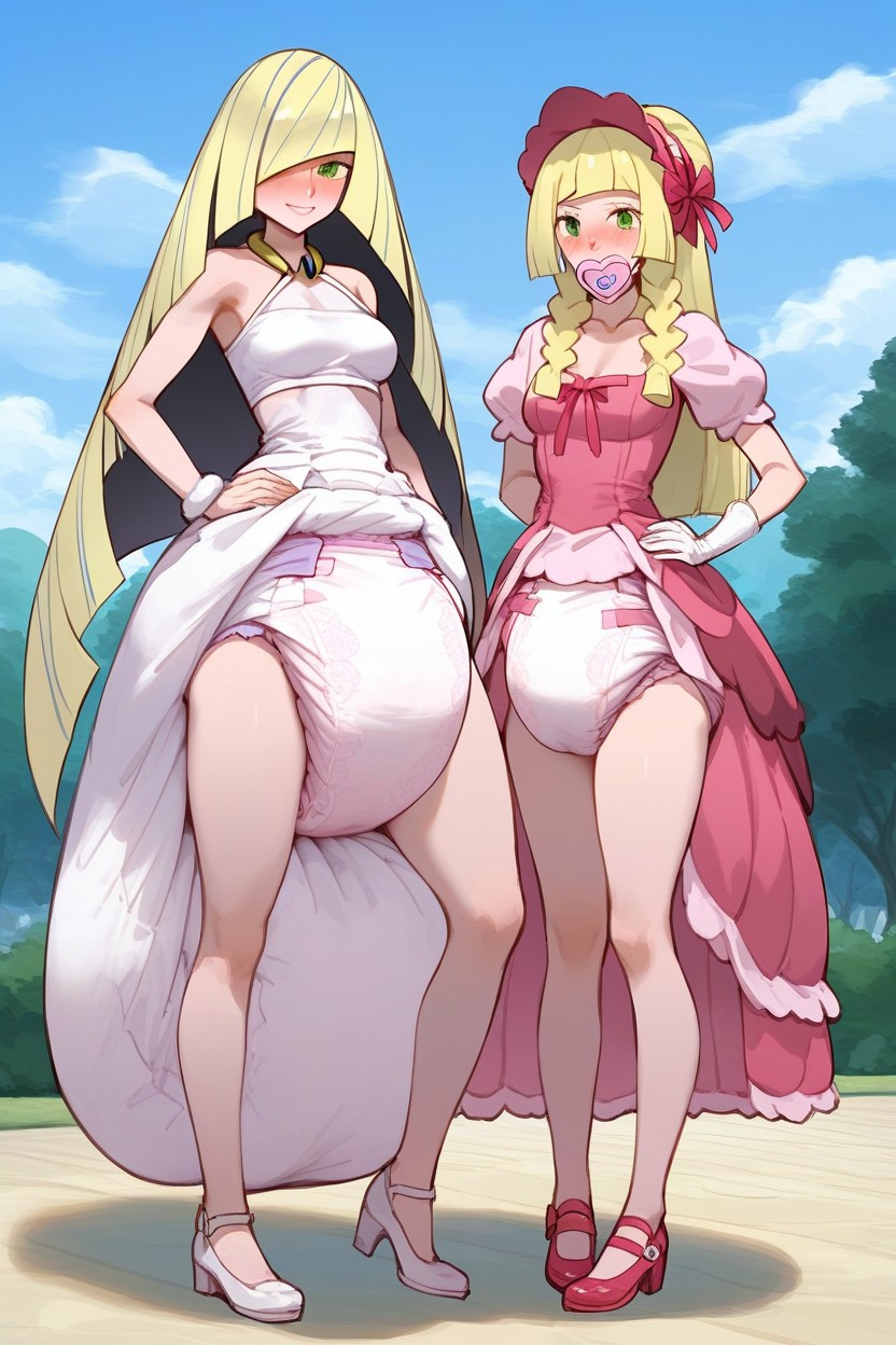 Wearing Princess Top, Blonde Haired Women, Princess Outfit AI Porn