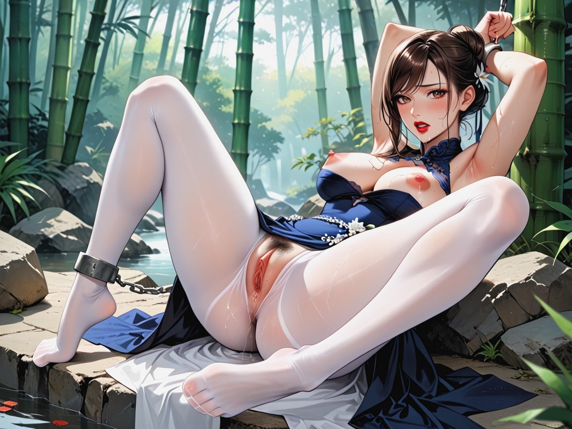 Large Pussy, Bamboo Forest, Big Breast Hentai IA