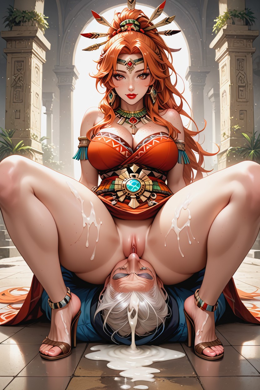 Strong Legs, Pussy, Waist Shot AI Porn