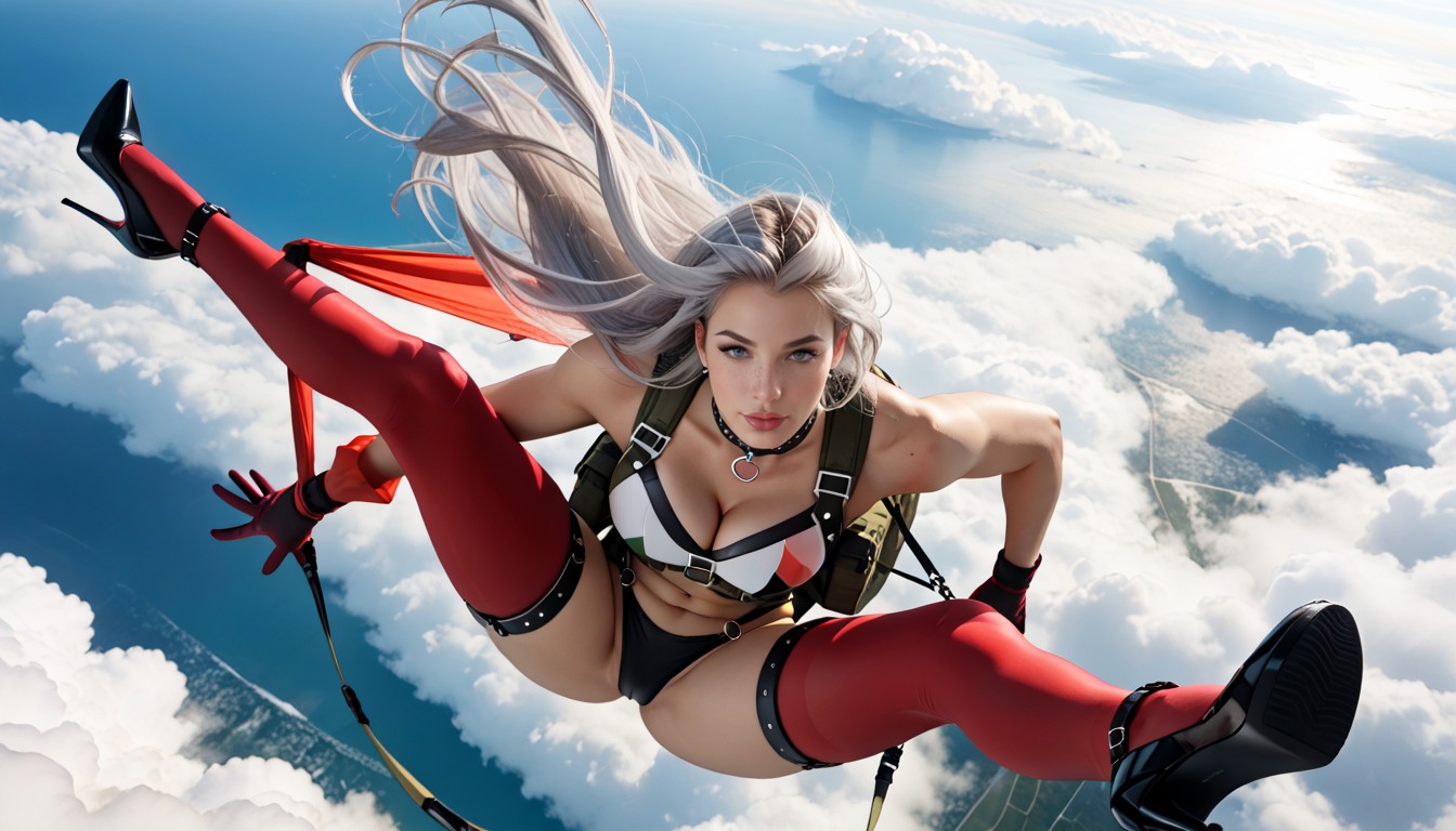 Cutest Diamond Face Type, Silver Hair, Storm AI Porn