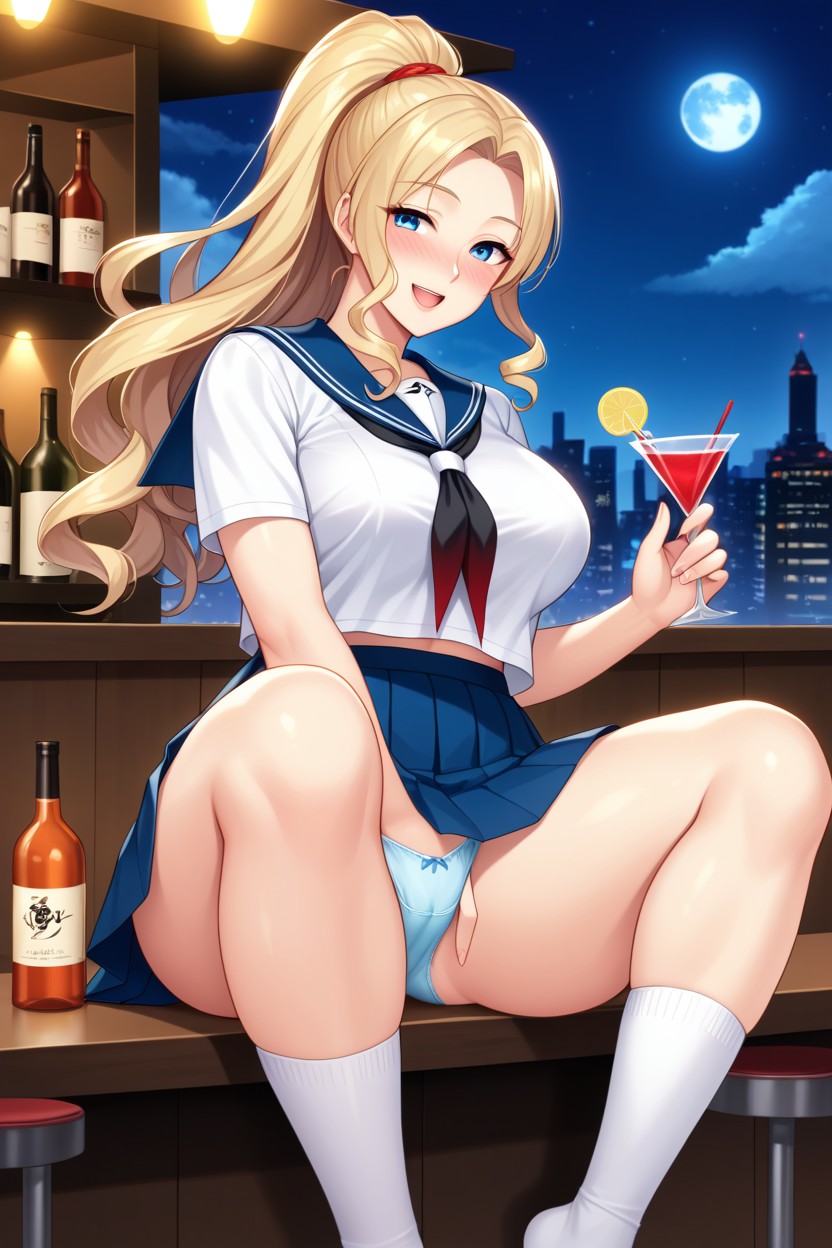 Love Heart, Cross Eyed, Front View Hentai AI Porn