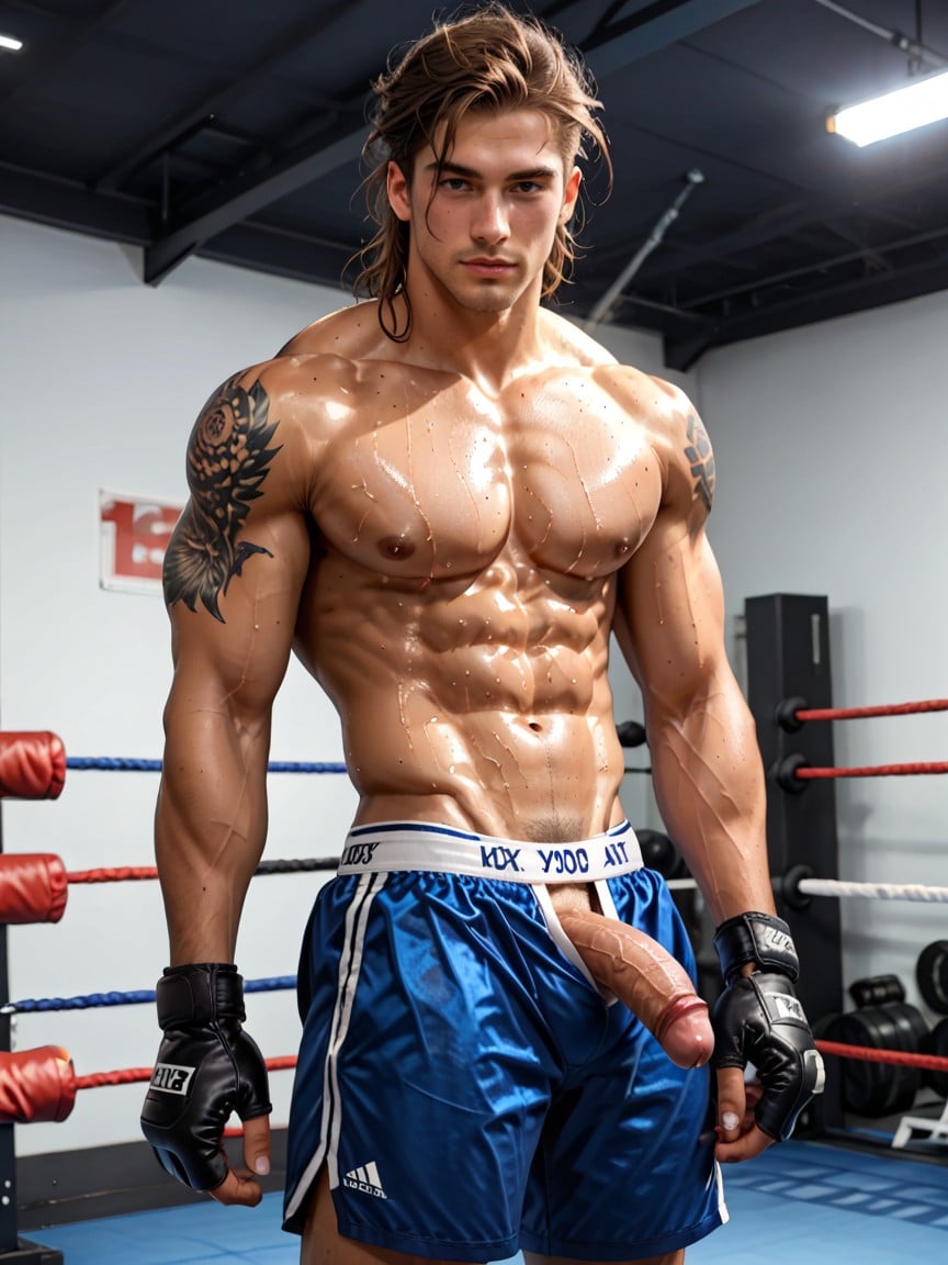 Perfect Anatomic Body, Tattoos, Musclé Porno IA Gay