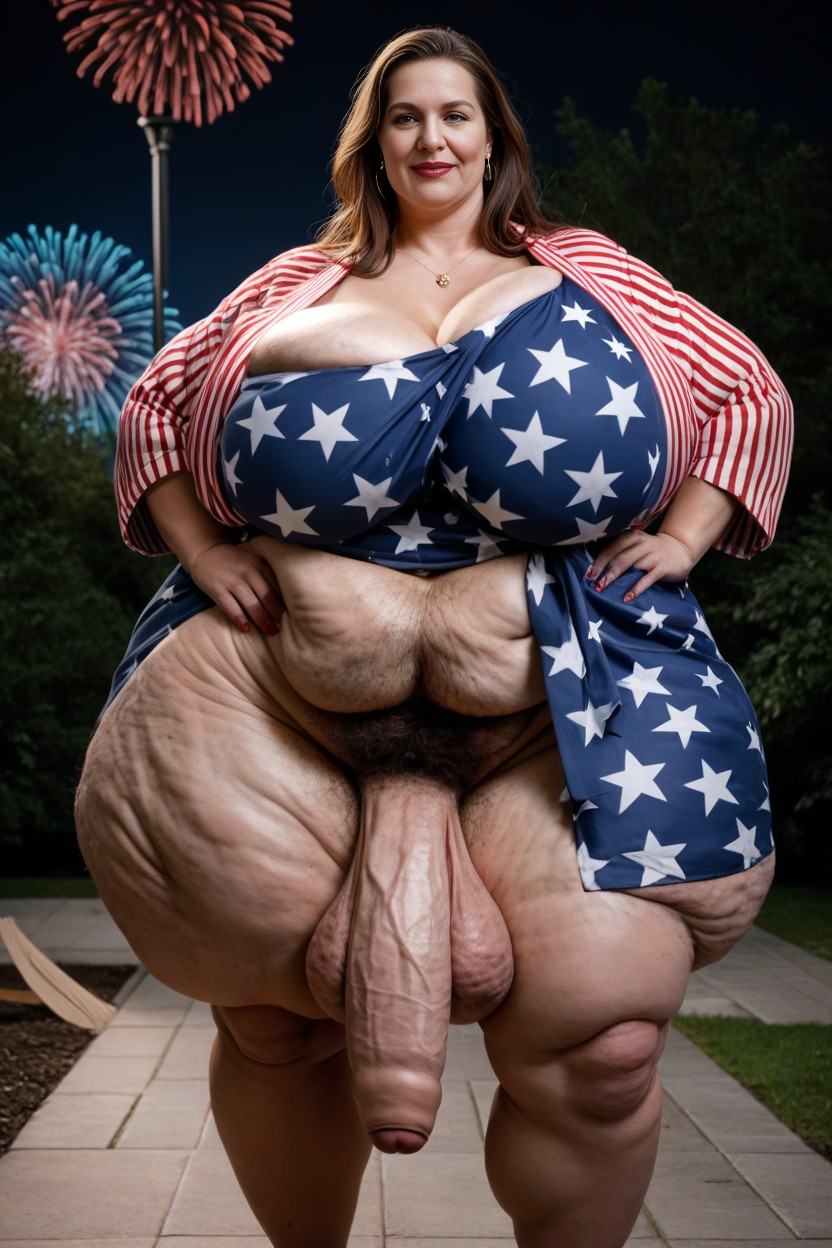 Extremely Wide Hips, Hyper Wide Hips Impossibly Large Body, Top Down AI Porn