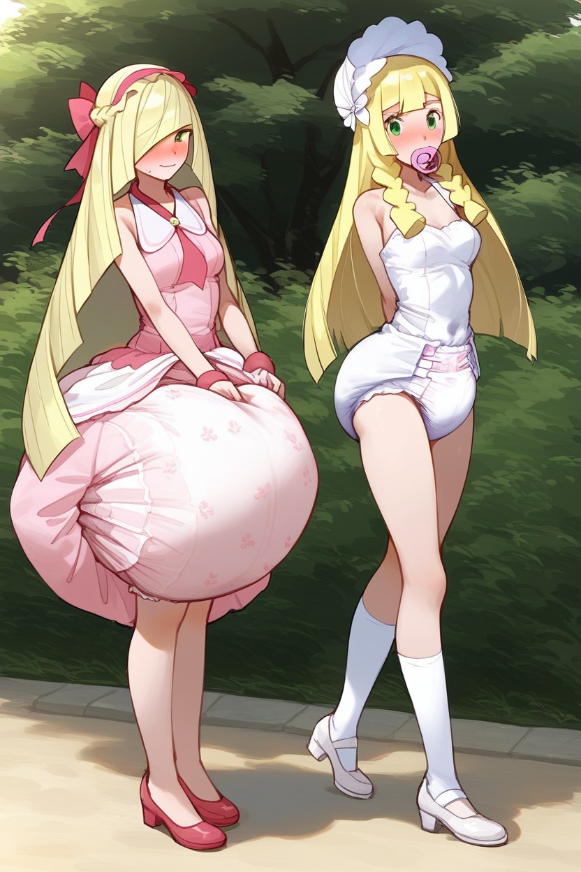 Extremely Saggy Soiled Adultdiaper, Poorchested, Adultdiaper Larger Than Head AI Porn