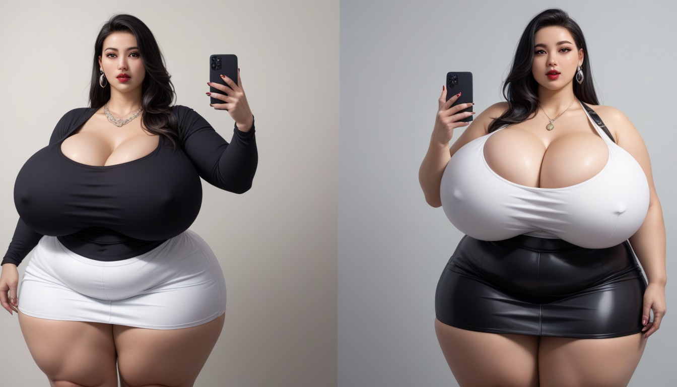 Muslos Gruesos, Expansión De Senos, Mega Fat Gothic Porno BBW IA