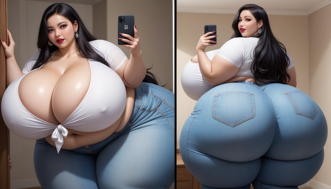 Múltiples Vistas, Mega Engorged So Much More Hyper Fatter Engorged Hyper Mega Breasts And Fat Ass, 18+ Porno BBW IA