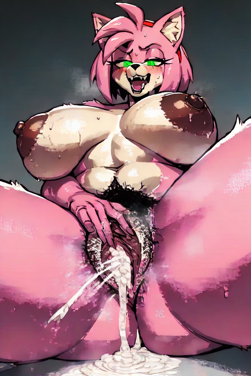 Ultra Detailed, Hairy Pussy, Big Clit Furry AI Porn