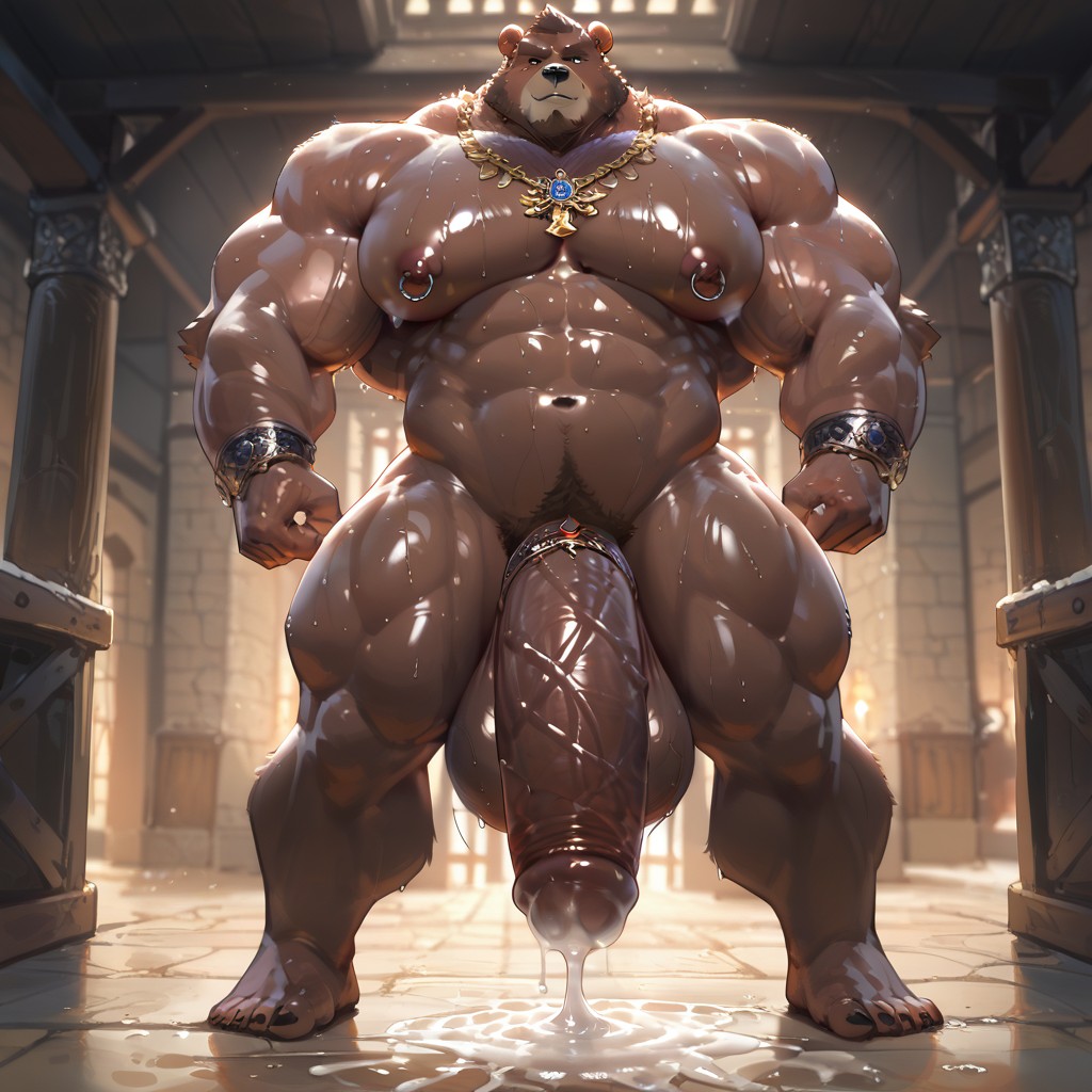 1 Person, Gigantic Bulge, Standing Furry AI Porn