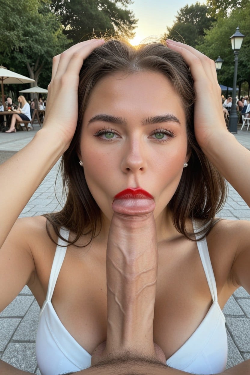 Deepthroat, Medium Hair, Pov AI Porn