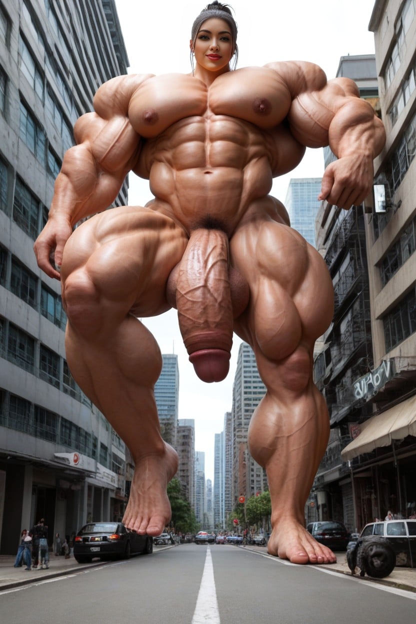 Femboyman, Man, Huge Muscles AI Porn