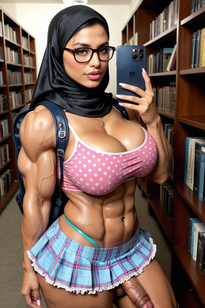 Muscular Breasts, Arab, Form Fitting Clothes Shemale AI Porn